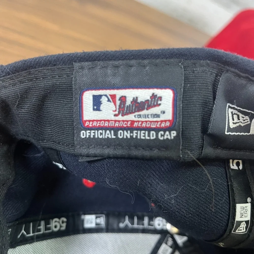 Washington‎ Nationals size 7 59FIFTY official on-field cap NWOT Lot of two